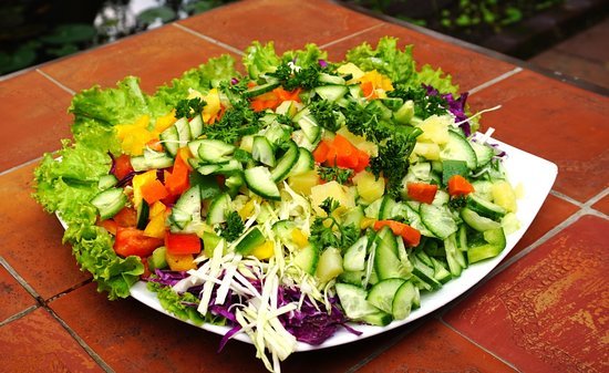 Garden fresh vegetable salad